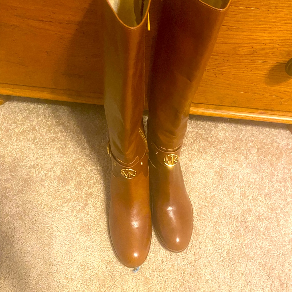 Preloved Michael Kors Leather Knee Boots